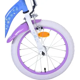 tpfsports Disney Frozen 2 Kinderfahrrad - Mädchen - Rücktritt + Handbremse - Blau/Lila