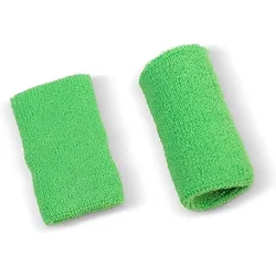Schweißband aus Baumwolle - Handgelenkband - Lindgrün grün 11 CM