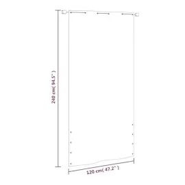 vidaXL Seitenmarkise 120 x 240 cm Hellgrün Polyester