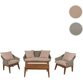 Mendler HWC-N37 Loungeset grau/beige