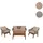 Mendler HWC-N37 Loungeset grau/beige