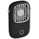 Mini-nackenventilator, Niedlicher Tragbarer Ventilator, Mini-tragbarer Ventilator, Schwarz, Hängender Nackenventilator, Schwarz