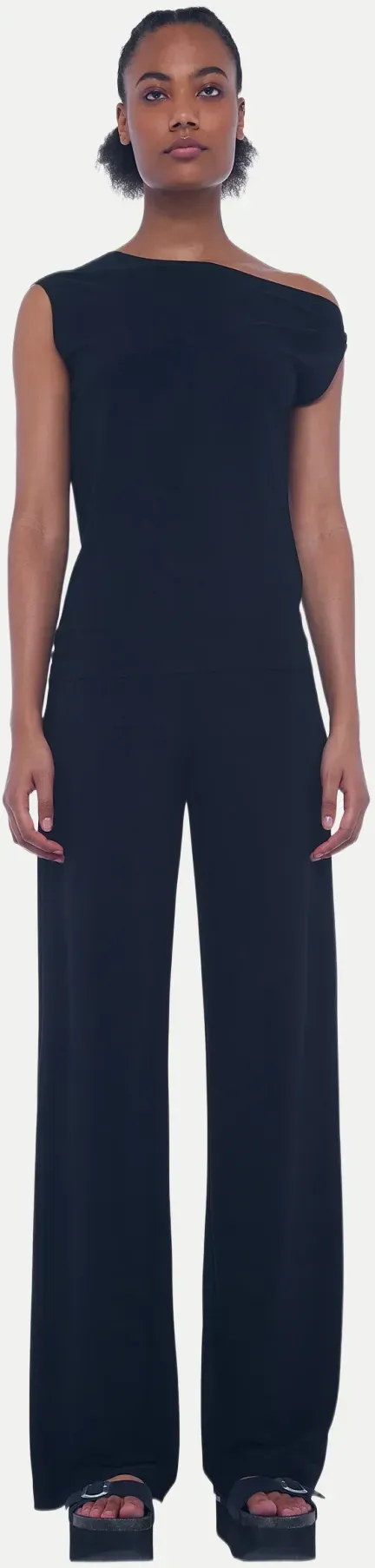 Straight Leg Pant Schwarz L