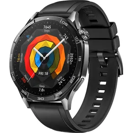 Huawei Watch GT 5 46 mm Schwarz Fluorelastomer-Armband Schwarz