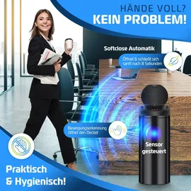 Kesser Automatik Sensor Mülleimer 30 l Silber