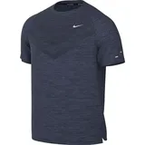 Nike Stride Dri-FIT ADV kurzarm Laufshirt Herren 437 thunder blue/htr/reflective silv M
