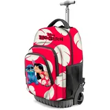 Disney Unisex Kinder Disney Fan Gts Trolley-Rucksack Fan GTS Trolley-Rucksack Kiss, Lilo und Stitch Rot, Einheitsgröße