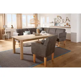 Home Affaire "Fehmarn", 255x98x210 cm Luxus-Microfaser langer Schenkel rechts grau (anthrazit), (87765465-0)