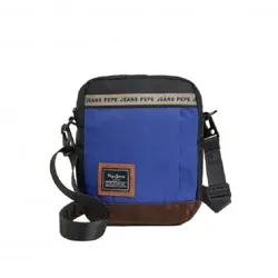Pepe Jeans für Herren. PM030775 Ebel Roben blau Umhängetasche (OSFA), Lässig, Polyester