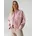 Damen Jacke mit gerippten Abschlüssen Modell HISO Rosa 40
