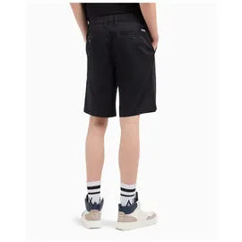 Armani Exchange A|X Armani Exchange für Herren. 8NZS42ZN1RZ1200 Schwarze Satin-Stretch-Bermuda-Shorts (28), Lässig, Baumwolle