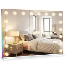 Homcom Hollywood Spiegel-80L x 14B x 60H cm-Weiß | Gr.: onesize