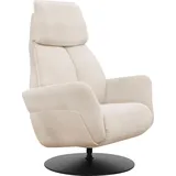 Relaxsessel ALINA "Thimo", weiß (weiß xbo 1), B:84cm H:117cm T:90cm, Struktur fein XBO (100% Polyester), Sessel, Relaxsessel, in Größe L, Liegefläche 185cm, verstellbar, optional mit Aufstehhilfe