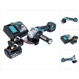 Makita DGA 513 RG Akku Winkelschleifer 18 V 125 mm Brushless + 2x Akku 6,0 Ah + Ladegerät