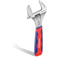 WorkPro 2 IN 1 Schraubenschlüssel verstellbar Rohrzange mit Gummigriff