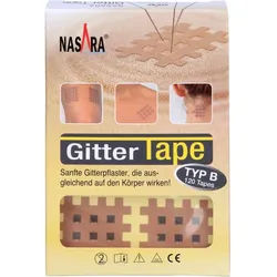 NASARA Gitter Tape Type B 2,8x3,6 cm 20x6 Pflaster 120 St.