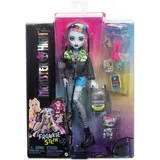 Mattel Monster High Frankie Stein-Puppe mit Hund Watzie (HXH73)