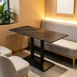 360Home Esszimmertisch 60 x 75 x 60 cm schwarz