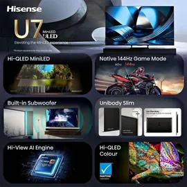 Hisense 75U7SE 75" MiniLED ULED 4K Smart TV