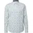 s.Oliver Slim Fit: Langarmhemd mit All-over-Print und Kentkragen - weiß|mehrfarbig - M