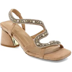 Beige Sandalen Artiker Absatzschuhe, 37