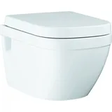 Grohe Euro Keramik alp-we, randlos, Abg. waag., mit Deckel