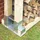 Westfalia Kaminholzregal feuerverzinkt 10 x 15,3 x 32,8 cm Silber