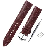 TikTako Dornschließe Uhrenarmband-Lederarmbänder Uhrenarmbänder 12 / 20mm Uhren Zubehör Männer Gürtel Band