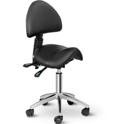 physa Sattelstuhl - 550 - 690 mm - 150 kg - Schwarz