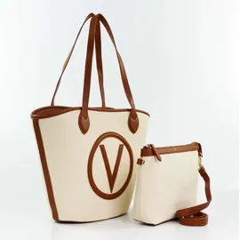 Valentino Covent Shopper Baumwolle Naturale/Nero