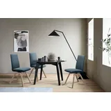 Stressless® Polsterstuhl Laurel, Low Back, Größe M, mit schräggestellten Beinen in Schwarz blau