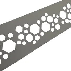 zaun|zu® Sichtschutzstreifen 2,55 m Steingrau Polypropylen 2 St.