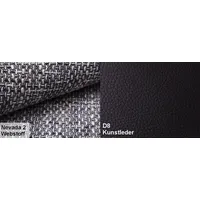 MOEBLO Polstergarnitur LORENTO 3+2+1, (Polstermöbel-Set inkl. kostenloser Lieferung & Montage Ohrensofa 3 Sitzer, 2 Sitzer und Sessel, Wohnlandschaft Sofa Couch Garnitur) grau|schwarz