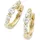Smart Jewel Paar Creolen SMART JEWEL "Zirkonia Steine, Silber 925", gold, Ohrringe, Damen, Silber 925 (Sterlingsilber)