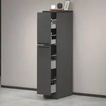 Dmora Vorratsschrank Quintino 30 x 60 x 165 cm Anthrazit