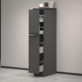 Dmora Vorratsschrank Quintino 30 x 60 x 165 cm Anthrazit