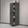 Dmora Vorratsschrank Quintino 30 x 60 x 165 cm Anthrazit