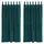 vidaXL Verdunkelungsvorhänge 2 pcs Dunkelgrün 140 x 175 cm