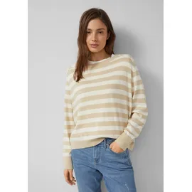 s.Oliver Oversized Strickpullover aus Viskosemix Beige/Creme 38
