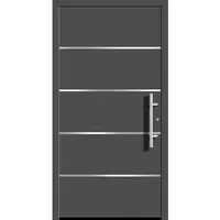 Aluminium-Haustür Moderno M460/P 110 x 210 cm Anthrazit Metallic Anschlag Rechts