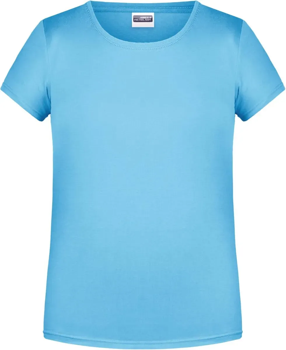 James & Nicholson Mädchen Bio T-Shirt 8007G sky blue XXL