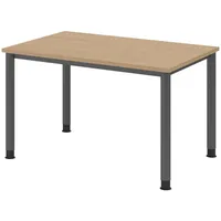 Bümö Schreibtisch Eiche, Nachbildung,Eiche, Rechteckig, 120x74x80 cm, FSC Mix,