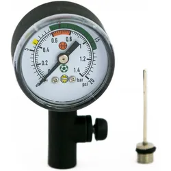 Manometer mit integrierter Nadel SCHWARZ No Size