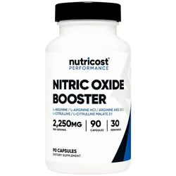 Nutricost Nitric Oxide Booster 750 mg (90 Kapseln)