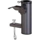 PROGARDEN Balkonhalter Stahl Schwarz