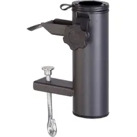 PROGARDEN Balkonhalter Stahl Schwarz