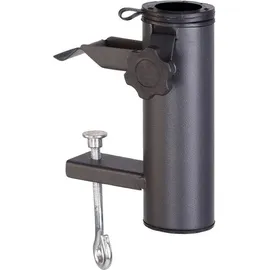 PROGARDEN Balkonhalter Stahl Schwarz