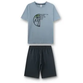 Sanetta - Kid's Pyjama 1/2 246167 - Alltagsunterwäsche Gr 128 grau