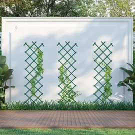 Relaxdays Rankgitter ausziehbar 180 x 0 cm Grün