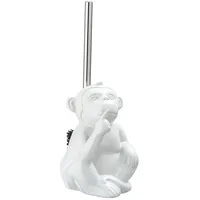 Wenko WC-Bürstengarnitur Monkey Quiet Weiß